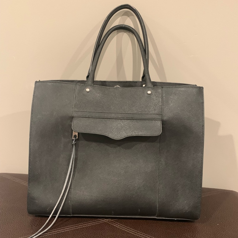 Rebecca Minkoff Saffiano Leather Tote Black